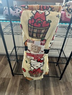 Two Pack Cloud Throw Blankets Hello Kitty Fall Thanksgiving Themed