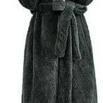 Comfortable Hooded Plush Bathrobes For Sale  Women's/Mens Size M-2xl Black And Grey Left