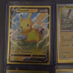Pokemon Cards Pikachu V And Others