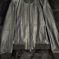 Boss leather jacket
