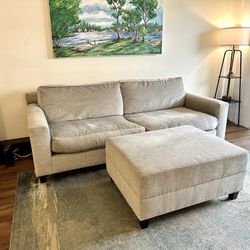 Luxurious Custom Sofa & Ottoman Set - 70% Off Original Price