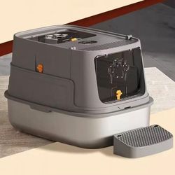 Multiple Functional Enclosed Puss Toilet with Removable Entrance and Ventilated Protect for Easy Cleansing and Control Huge Untarnished Puss Toilet