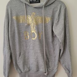 BOY London GrayPullover Hoodie, Size M Golden Eagle Pre-owned