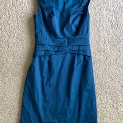 Teal Banana Republic Size 0 pencil dress