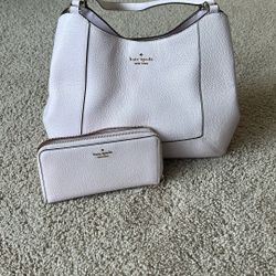 kate spade purse with matching color wallet