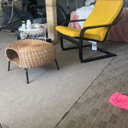IKEA Chair And Foot Rest 