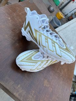 Adidas freak white/gold football cleats