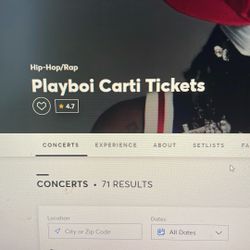 Playboi Carti tickets (Floor level) 
