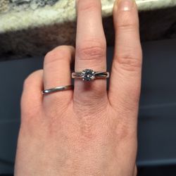 CZ Designer Ring Sterling Silver 925 Engagement Wedding Ring