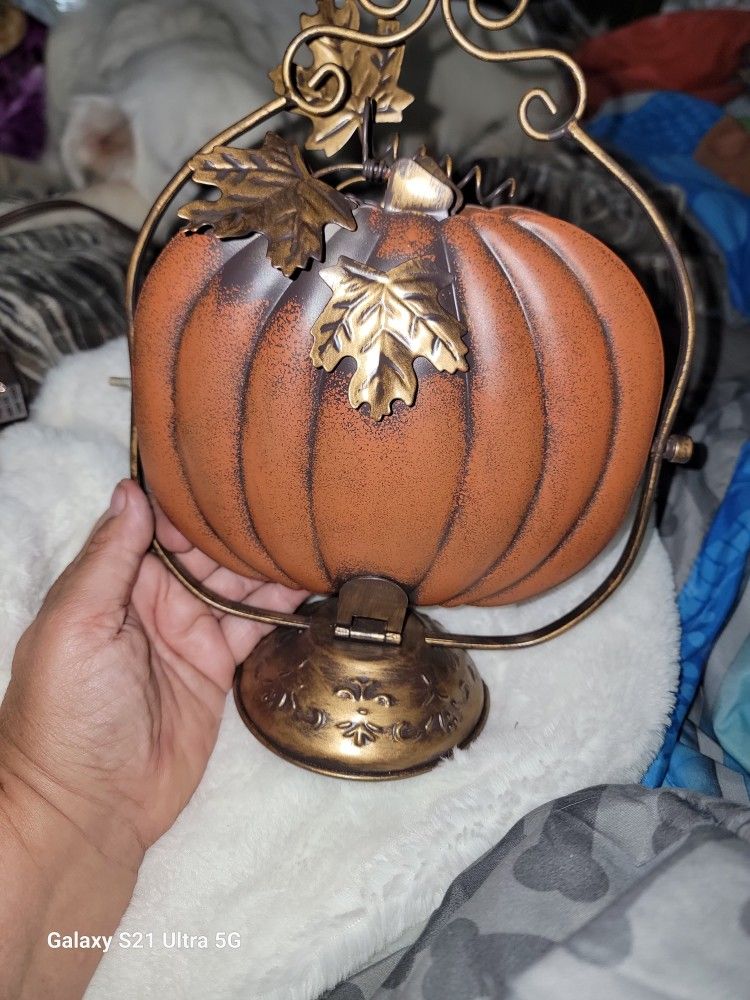 Steampunk Metal Pumpkin