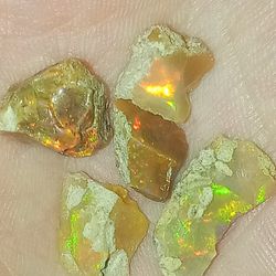 10ct Ethiopian Fire Opal Loose Gemstone Rough Raw Uncut Gemstones 