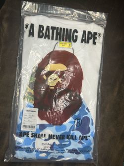Bape White Baby Blue T-Shirt