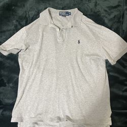 Grey Ralph Lauren Polo Size Medium