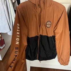 Brixton Windbreaker — Brown & Black 