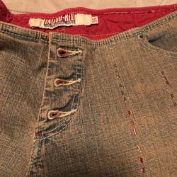 Indigo Red Lux Industrial Denim Jeans