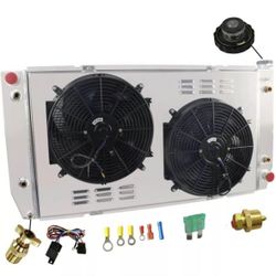 Aluminum Radiator for 1(contact info removed) Chevy GMC C3500 C2500 C3500HD K2500 K3500 Suburban V8 7.4L Pickup 3 Row Radiator Shroud Fan Relay Radiat