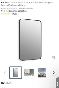 New Kohler Mirror -22*34