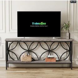 70.9 Inches Sofa Console Table with Storage gray