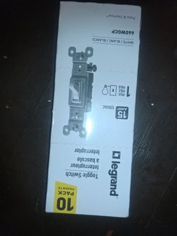 Leviton Light Switch Box 10pack 3packs