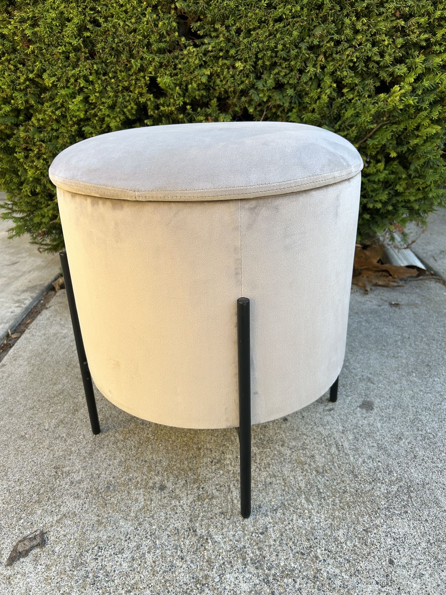 Pink Storage Ottoman