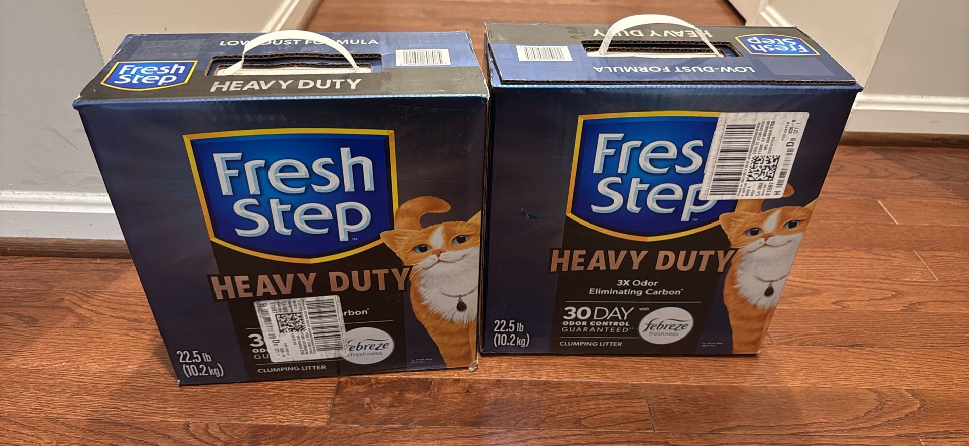 Fresh step heavy duty cat litter $13/each box