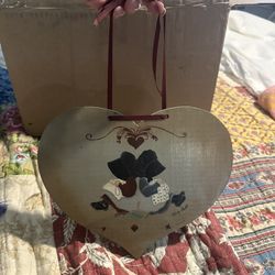 Vintage Heart Plaque 