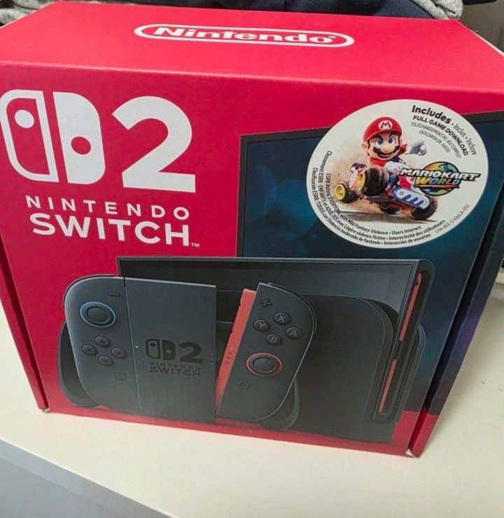 Nitendo Switch 2 With Mario Cart Sealed