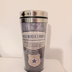 Abbey Gift Police Officer's Prayer 16oz Travel Tumbler
