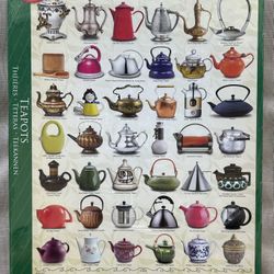 TEAPOTS Eurographics Puzzle 1000 Pcs Recipe Included Made In USA Factory Sealed