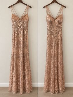 Rose gold dress Medium size