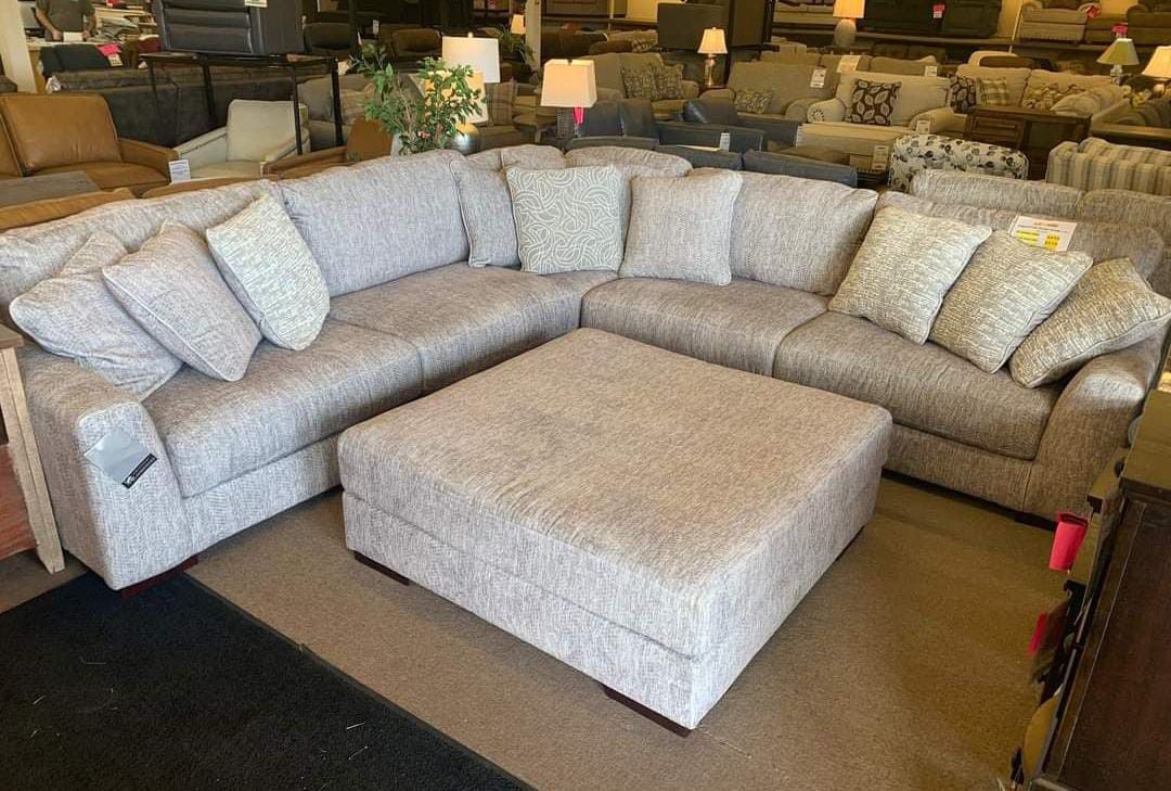 Radcliffe Pevter 5 Pcs Sectional Sofa Couch 