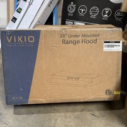 VIKIO PRO 30 in. 300 CFM Ductless Under Cabinet Range Hood Exhaust Fan in Stainless Steel with LED Light and Mesh Filter