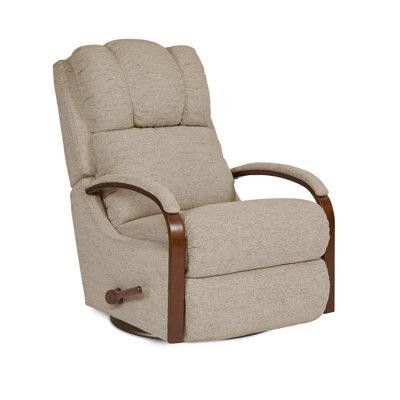 La-Z-Boy Harbor Town Manual Gliding Recliner Polyester in Brown