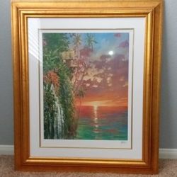 Picture Framed Seriolithograph Print