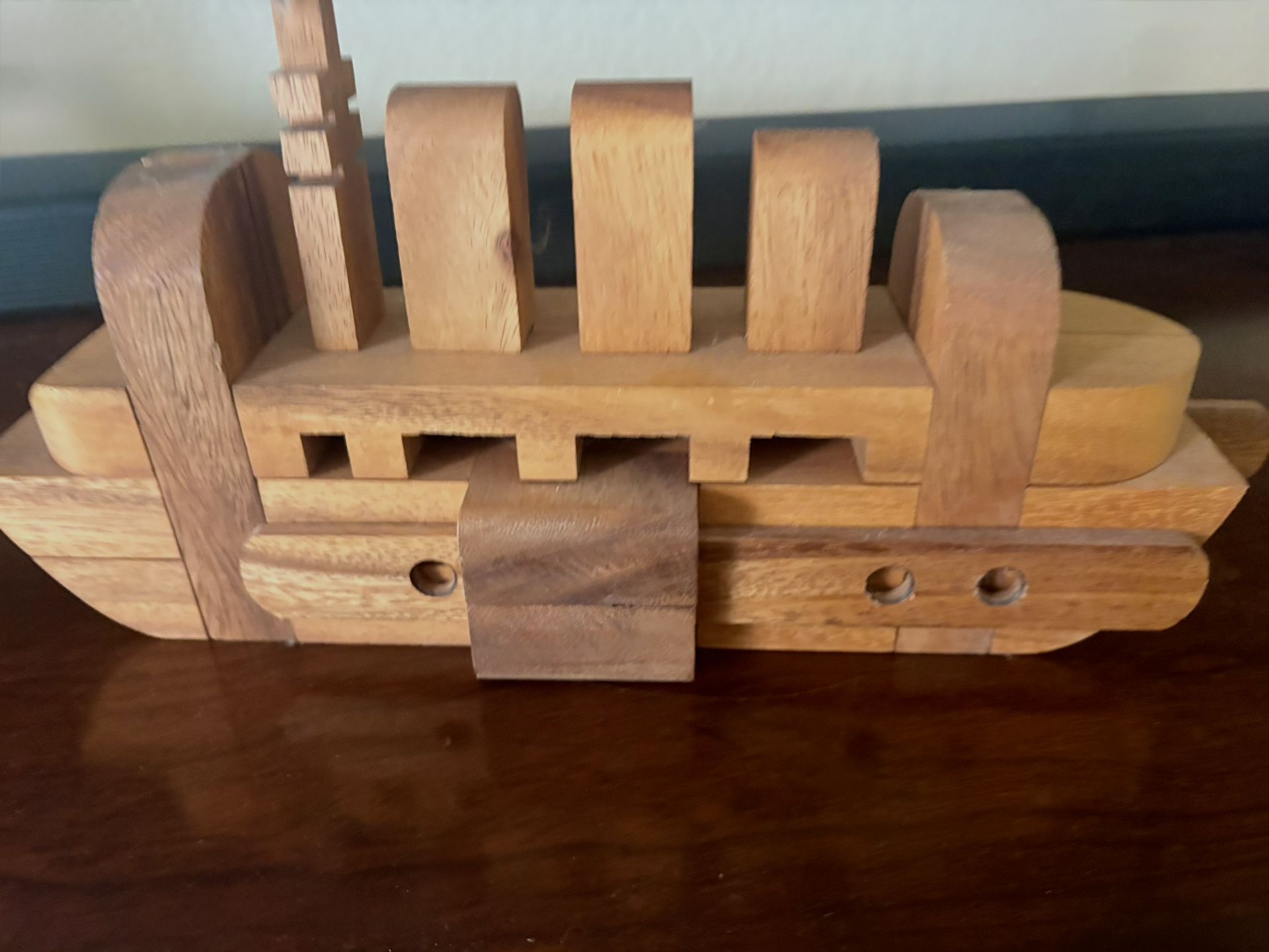 Kubiya Games 3D Wooden Ship Puzzle