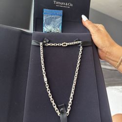 Tiffany’s Makers Chain Necklace in Sterling Silver and 18k Gold, 24”