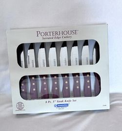 Tramontina Porterhouse 8-Piece Steak Knife Set - Brand New