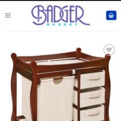 Sleigh Style Baby changing Table