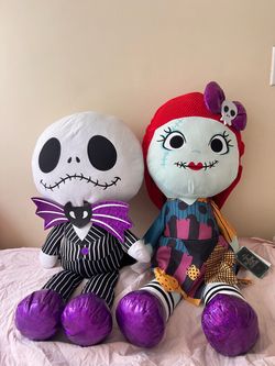 Sally and Jack Skellington 32 ins with tags