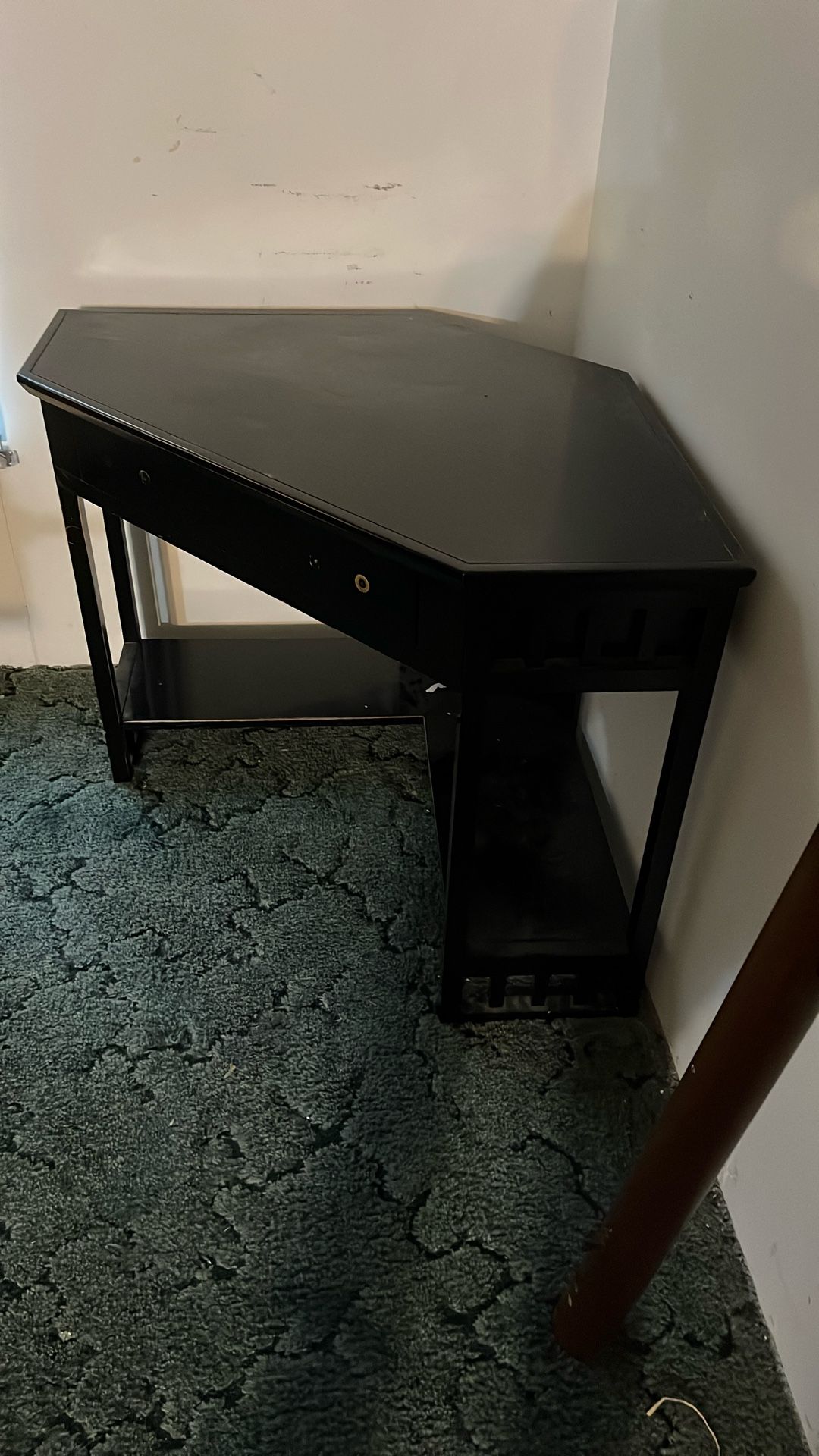 Black Corner Desk