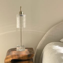 Gold And Glass Table Desk Bedside Lamp