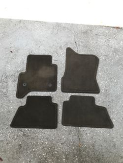 Set of brown floor mats 2015-2020 GMC Yukon, Yukon XL, Denali. Chevy Tahoe, Suburban