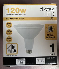 Motion Activated LED flood Light Bulb 