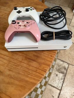 Xbox One S Console (500 gb) with Two Controllers and Cables