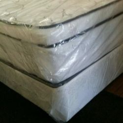 Queen Bed New Pillow Top Can Deliver 