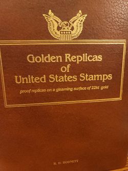 POSTAGE STAMPS w/GOLD DUPLICATE-- 1st DAY EDITION