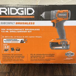 Rigid drill with battery and charger NEW