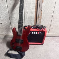 electric guitar + amp