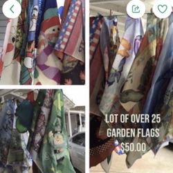 Large amount Of Garden Flags
