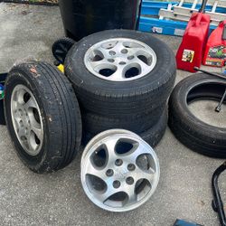 4 -Used Rims And Tires 